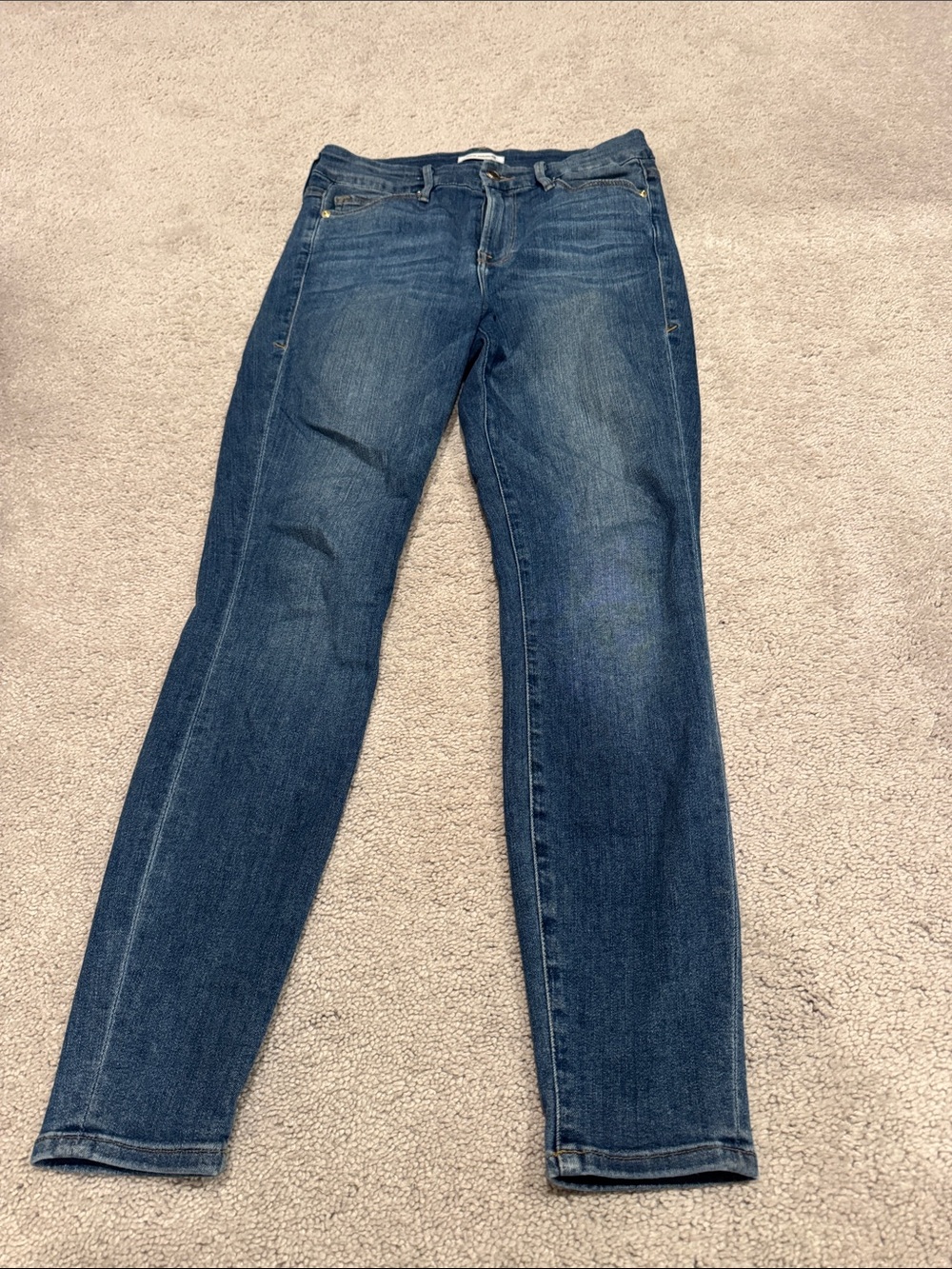 Good American Women’s Skinny Jeans in Dark Blue Denim